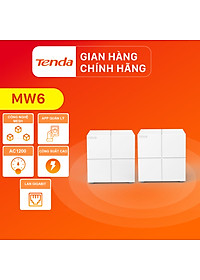 Hệ thống Wifi Nova Mesh cho gia đình Tenda MW6 Chuẩn AC 1200Mbps (2 node) - Hàng Chính Hãng
