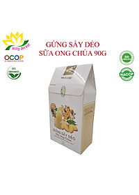 (COMBO 2 HỘP) GỪNG SẤY DẺO SỮA ONG CHÚA HỘP 90G - HƯƠNG SEN VIỆT