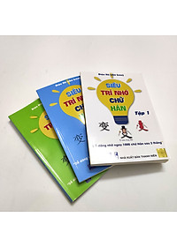 Combo 4 sách: Bộ 3 tập Siêu Trí Nhớ Chữ Hán + Siêu Dễ Nhớ Chiết Tự 2102 Từ Tiếng Trung Thông Dụng Nhất