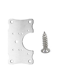 Combo 10 Miếng Tấm Pát Pad Thép Vuông Chữ Nhật Sửa Bản Lề Tủ Cửa Gỗ Lỗ Vít Door Hinge Repair Kit