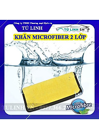 KHĂN MICROFIBER 2 LỚP LAU XE Ô TÔ, NHÀ CỬA CHUYÊN DỤNG