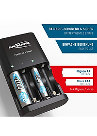 Bộ sạc Pin ANSMANN POWERLINE 4 Smart - Hàng Nhập Khẩu