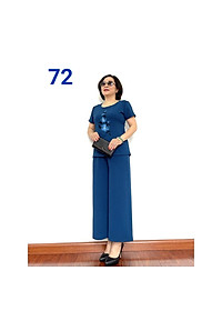 Đồ bộ trung niên đẹp 2021 -  Bộ đũi cao cấp - chất vải loại 1 - Không nhăn không xù khi giặt - (72) - Laddy_store