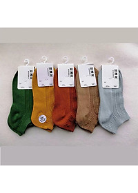 Combo 5 đôi tất gân cổ ngắn cho bé - TGTEN