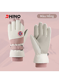 Găng tay lót lông cừu giữ ấm mùa đông chống gió, kháng nước Rhino G904 Bao tay chống trượt đi xe máy, xe đạp cho nam nữ, bảo hộ đi phượt