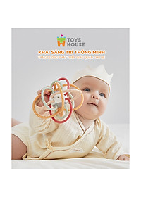Đồ chơi bóng vòng nhựa mềm kết hợp gặm nướu cho bé ToysHouse 822-86