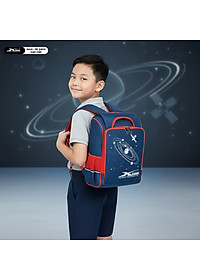 Balo Chống Gù Siêu Nhẹ Cho Bé Tiểu Học Xbags Universe XB3102 Cao Cấp,  Nhiều Ngăn Tiện Dụng, Màu Xanh Phối Đỏ Cá Tính!