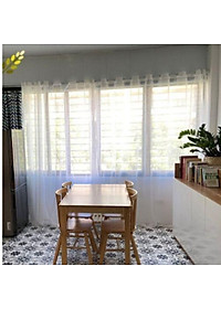 Rèm Voan Trắng Tinh Khiết, Loại 1, Vải Treo Tường Trang Trí Decor Phòng Ngủ