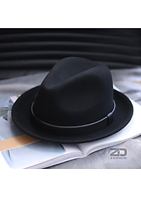 Mũ Phớt Nam Lông Cừu Cao Cấp, Nón Fedora Phong Cách Cổ Điển MP049