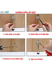 Chặn cửa chân móng ngựa đầu cao su chống trượt Hobby Home Decor CMG2