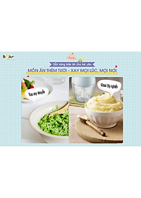 Máy Xay Thực Phẩm Bear QSJ-D02Q1 Xay Cực Êm 0.6L - Hàng Nhập Khẩu