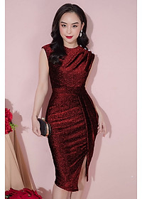 ĐẦM ÔM SÁT NÁCH XẺ ĐÙI THẮT ĐAI EO 2323