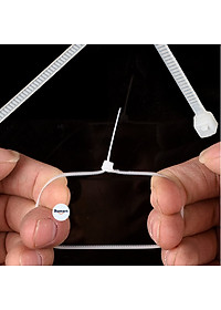 Túi 100 Dây Thít Nhựa Dây Rút Lạt Nhựa Buộc Treo Đánh Dấu Cố Định Vật Dụng 3x150 4x250 Tiện Lợi