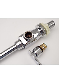 Vòi rửa chén lạnh cần lò xo Đồng mạ Chrome Eurolife EL-RC01 (Trắng bạc)