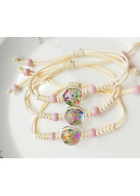 Vòng tay hoa khô nhiều màu