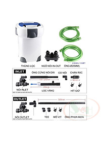 Lọc thùng Sunsun Frequency HW ZW 3000, 5000 tích hợp UV bơm điện tử chỉnh dòng
