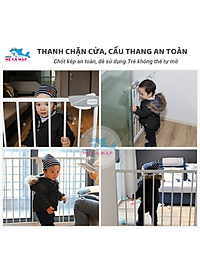 Chặn Cửa Chặn Cầu thang an toàn, chắn cửa dày nặng, thanh chặn cửa cao 79cm bảo vệ bé an toàn