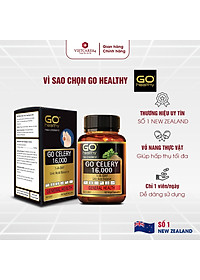 Viên gout nhập khẩu chính hãng New Zealand GO CELERY 16000mg (60 viên) giúp giảm các triệu chứng bệnh gút: giảm uric axit, làm giảm triệu chứng sưng đau do gut