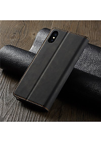 Bao da bò non dạng ví hãng Greencase dành cho iPhone X/Xs - Hàng nhập khẩu