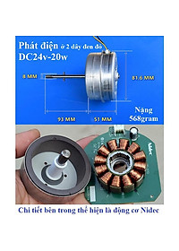 Động cơ từ Brushless phát điện 60w