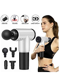 Máy Massage 4 Đầu 6 Chế Độ Fascial, Súng Massage Giảm Căng Cơ, Trị Nhức Mỏi Vai Gáy Hiệu Quả - HÀNG CHÍNH HÃNG MINIIN