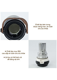 Bình pha trà giữ nhiệt inox có lõi lọc trà Lebenlang LBL3031 và LBL3035, 1L và 1L5 - hàng chính hãng