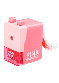 Gọt chì quay tay Deli 739 Chuốt bút chì quay tay Giao màu ngẫu nhiên