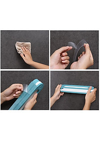 Kệ Để Giày Dép Thông Minh Thanh Treo Khăn Đa Năng, Giá Treo Kẹp Dép Tiện Dụng Treo Tường 3 NGĂN Gấp Gọn Dán Tường - Hàng Loại 1 - CHính Hãng MINIIN