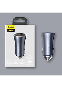 Tẩu củ sạc nhanh 40W cổng PD type c và USB hiệu Baseus Goldern Contactor  Pro đa năng cho xe hơi / xe ô tô trang bị LED đổi màu, Quick Charge 3.0 / Quick Chagre 4.0, PD 3.0, smartchip BPS 2.0 - Hàng nhập khẩu