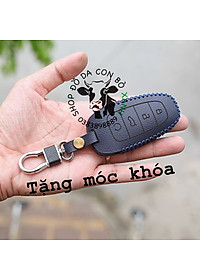 Bao da dành cho chìa khoá Hyundai SantaFe 2021 2022 FL handmade da thật 011