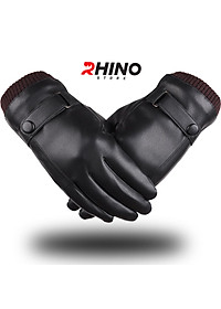 Găng tay da nam nữ chống nước cảm ứng điện thoại Rhino G903 Găng tay đi xe máy lót nỉ Siêu Ấm
