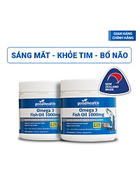Combo 2 Hộp Dầu Cá Goodhealth Omega 3 Fish Oil 1000mg 150 Viên - Bổ Não - Tăng Trí Nhớ - Mắt Tinh - Chính Hãng Từ New Zealand