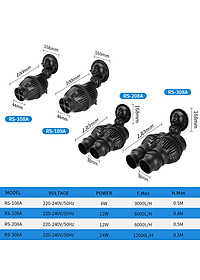 Quạt máy thổi luồng, tạo sóng Sobo WP-100M 200M 300M 400M 800M cho hồ cá cảnh, tạo dòng chảy, đẩy phân, 1 công đôi việc