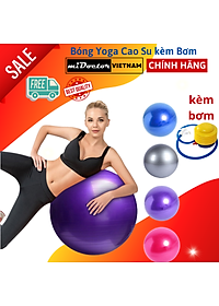 Bóng Yoga tròn cỡ đại chọn cỡ 45cm, 65cm cao cấp - Hàng chính hãng miDoctor