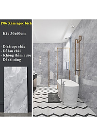 Bộ 20 Tấm Xốp Dán Tường 3D PVC Vân Đá 60x30cm Keo Sẵn Dày 2,5mm Cao Cấp, Sang trọng