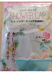 Mũ tắm bảo vệ tóc họa tiết hoa Seiwa - Hàng Nội Địa Nhật Bản