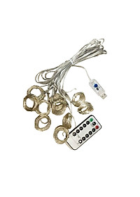 Dây Đèn LED Trang Trí Rèm Cửa 300 Bóng 10 sợi 3x3 Mét Kèm Remote