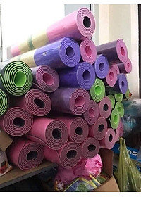 Thảm Tập Yoga Định Tuyến và loại trơn TPE Chống Trượt 6mm và 8mm