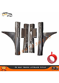 Ốp Nẹp Bước Chân Ô Tô Mitsubishi Attrage 2016- 2021 Mẫu Titan - Inox Phụ Kiện Ô TÔ Thiết Yếu