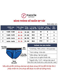 Quần lót nam fasvin MSV07.HN vải cotton chun dày dặn mềm mại co giãn dễ chịu
