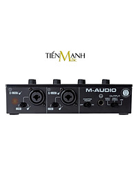 Soundcard M-Audio M-Track Duo - Bộ Thu Âm Thanh Và Livestream MAudio MTrack Audio Interface Sound Card M Track Hàng Chính Hãng - Kèm Móng Gẩy DreamMaker