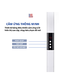 Quạt đứng điện tử có điều khiễn từ xa, hẹn giờ Mitomo FCE-60AEV, công suất 60W, động cơ dây đồng - Bảo hành 2 năm hàng chính hãng