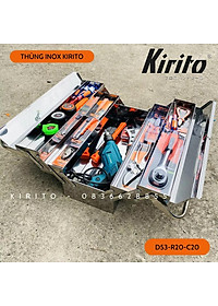 Thùng đựng đồ nghề kirito chất liệu inox 201 và inox 304 cao cấp với nhiều kích thước khác nhau