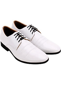 Giày Nam Cột Dây Đen Huy Hoàng HT7751 - Trắng