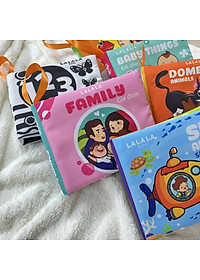 Sách vải Lalala baby kích thích thị giác cho bé sơ sinh 0 đến 12 tháng