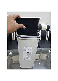 Thùng rác nắp lật Hiro 15L (Kèm ruột) - Chính hãng INOCHI