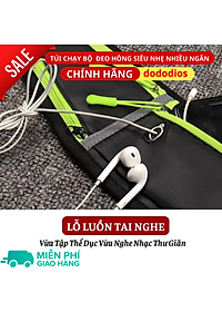 Túi Đeo Bụng Chạy Bộ dododios Chống Nước, Túi Đeo Hông Đựng Điện Thoại Có Ngăn Để Chai Nước Tập Thể Dục - Hàng chính hãng dododios