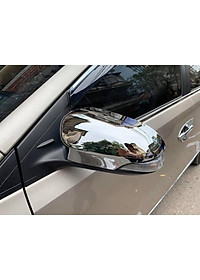 Ốp gương chiếu hậu cho xe Toyota Vios 2014-2018, 2019- 2021 mạ crom cao cấp