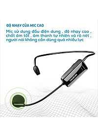 Micro không dây, mic không dây, micro cài đầu không dây TAKSTAR HM-200W công nghệ UHF - AVSTAR - hàng chính hãng