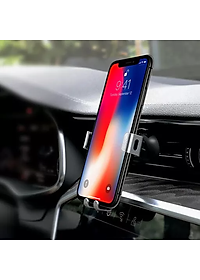 Giá đỡ kẹp điện thoại Hoco CA56 gắn khe máy lạnh xe hơi xe ô tô xoay 360 độ hàng chính hãng (tặng bút bi hình viên thuốc)